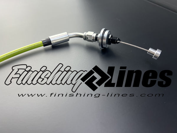 Honda Throttle Cable - 36" length - One straight end and One 45 end