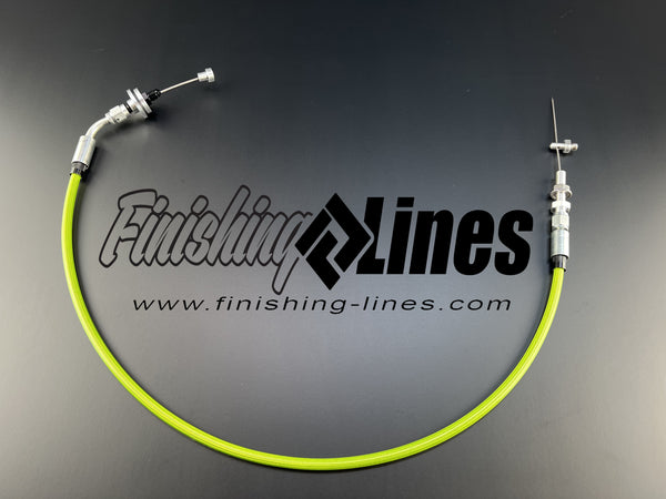 Honda Throttle Cable - 36" length - One straight end and One 45 end
