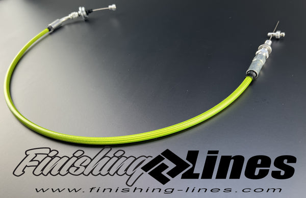 Honda Throttle Cable - 36" length - One straight end and One 45 end