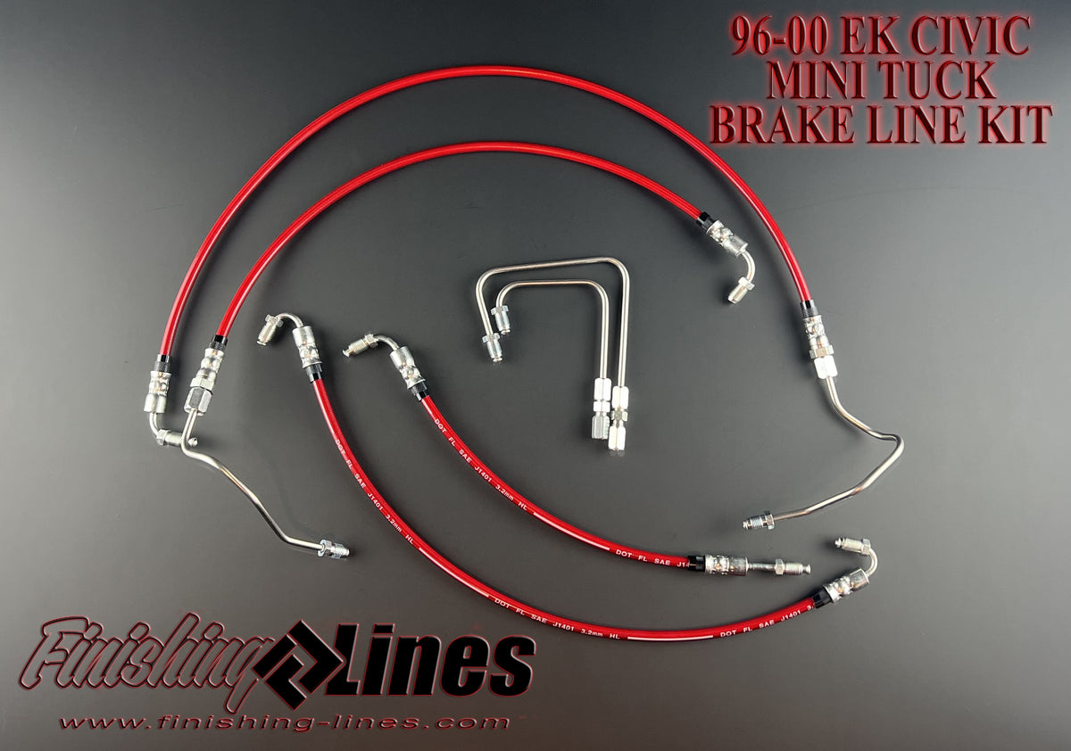 EK Mini Tuck Brake Line Kit (Stock Master Cylinder Setup) Finishing Lines