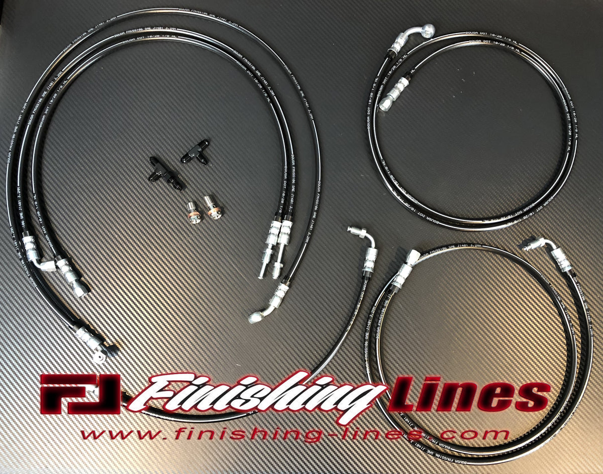 EVO 8/9 Inline Staging Brake Line Kit for Non-ABS Style Master
