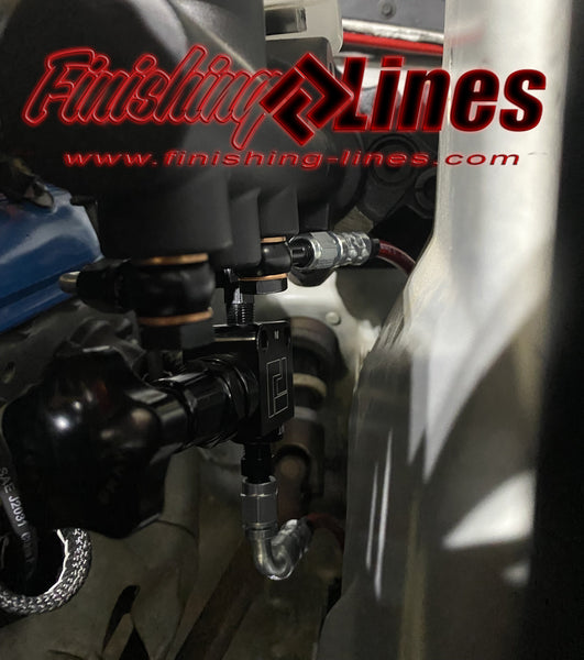 SN95 Mustang ABS Delete Brake Line Kit - Dual M10 Port Master Cylinders