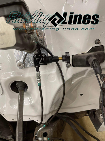 1ST GEN S10/SONOMA Brake Line Kit with Adjustable Proportioning Valve - Stock Master Cylinders with One 1/2"-20 Port & One 9/16"-18 Port - FOR REAR DISC BRAKE SETUPS