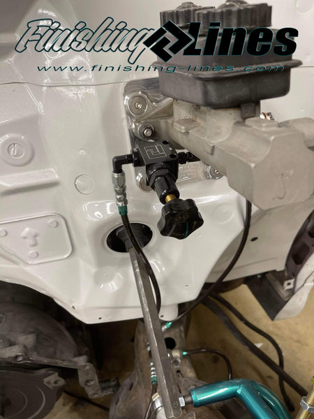 1ST GEN S10/SONOMA Brake Line Kit with Adjustable Proportioning Valve - Stock Master Cylinders with One 1/2"-20 Port & One 9/16"-18 Port - FOR REAR DISC BRAKE SETUPS