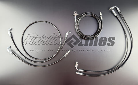 68-72 Chevelle Brake Line Kit for Wilwood 5-Port Proportioning Valve - Rear Drum Brake Setups
