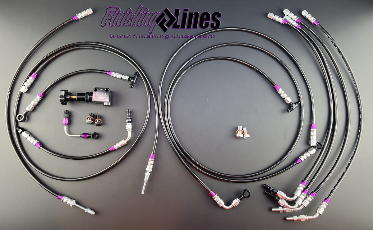 BMW E36 Drift Brake Line Kit for Upright Style Hand Brakes – Finishing ...