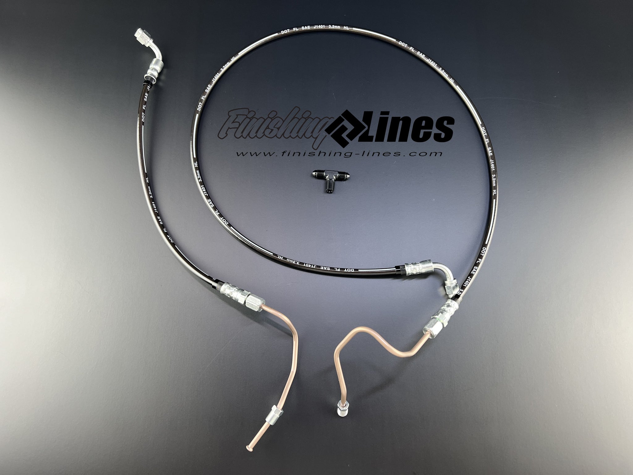 Valex Racing Front Brake Line Kit W/ Staging Brake For 96-00 Honda Civic EK