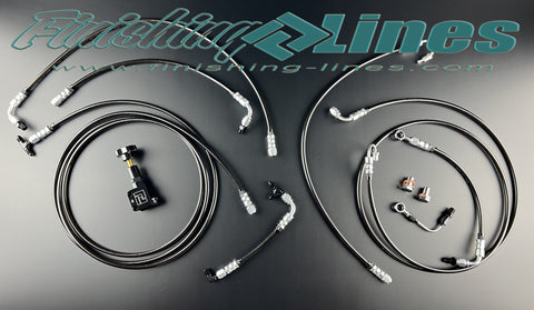 Fairmont Drag Race Setup Brake Line Kit with Adjustable Proportioning Valve and Line Lock Provision