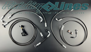 Fairmont Brake Line Kit with Adjustable Proportioning Valve for 93 Cobra Master Cylinder Converted Setups