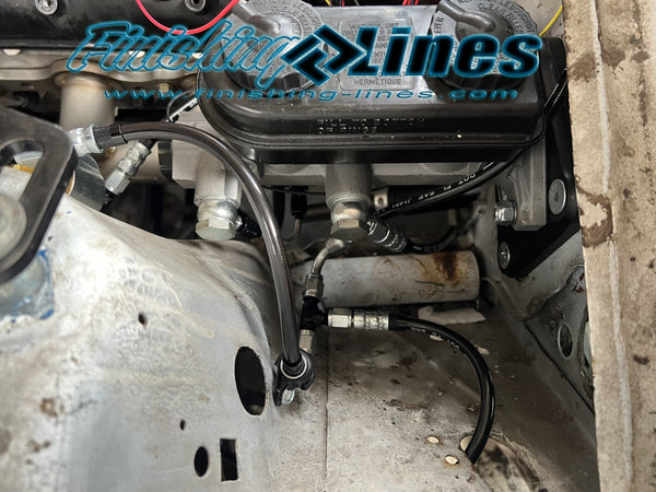 Fairmont Drag Race Setup Brake Line Kit with Adjustable Proportioning Valve and Line Lock Provision