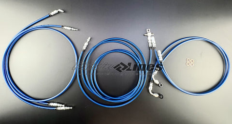 G-Body Brake Line Kit for Wilwood 5 Port Proportioning Valve - For Rear Disc Brake Setups