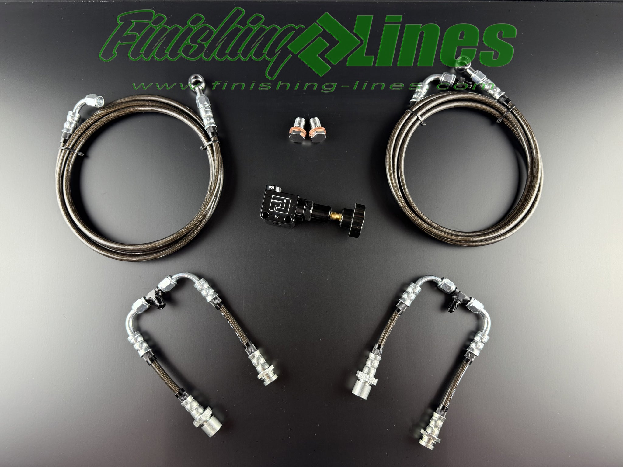 2011-2023 Charger/Challenger ABS Delete Drag Race Brake Line Kit with Adjustable Proportioning Valve