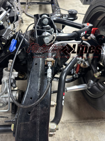 1988-1998 Chevy OBS Truck ABS Delete Brake Line Kit with Adjustable Proportioning Valve - Master Cylinders with Dual 1/2"-20 Ports - FOR REAR DISC BRAKE SETUPS