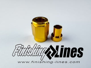 3AN Tube Nut and Sleeve - GOLD