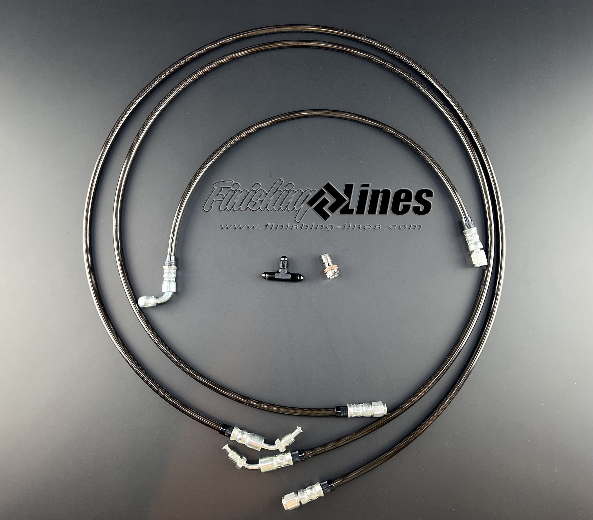 Aw-Autoparts Stainless Steel Brake Line Set For 1988-1991 Honda CR-X (ED8/ED9) – Blue, Front & Rear