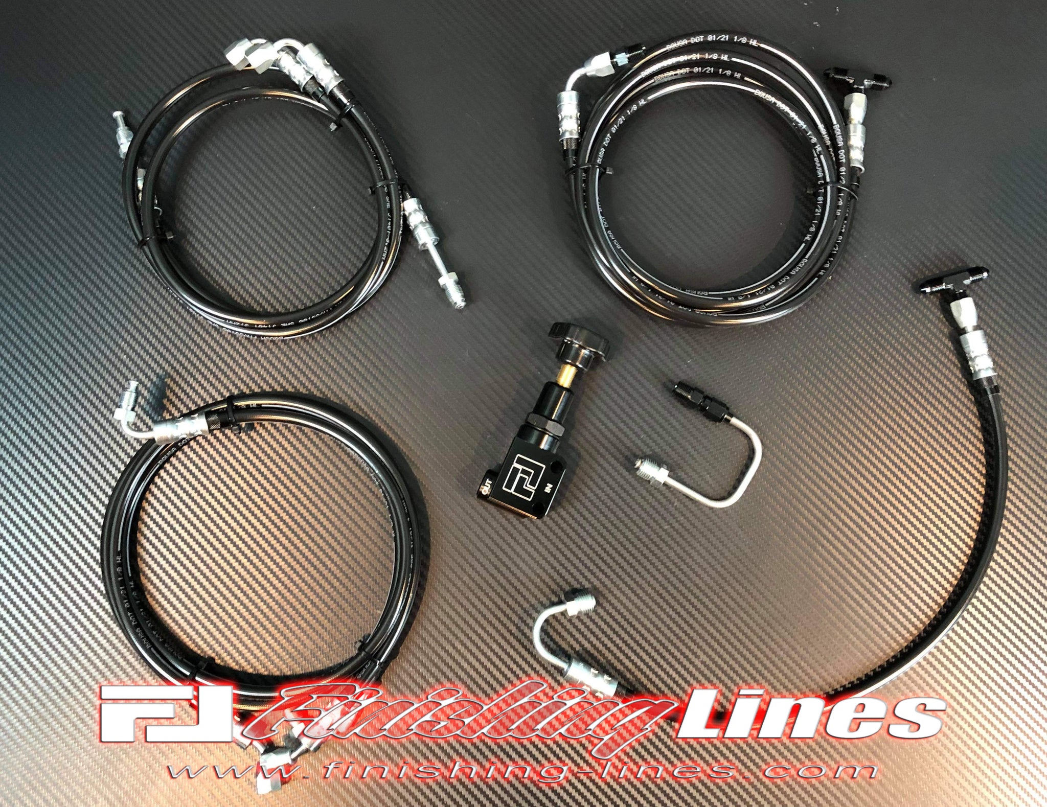 F-Body 4th Gen 93-97 ABS Delete Brake Line Kit - Stock Master Cylinders (Dual M11 Ports)