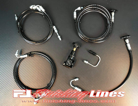 F-Body 4th Gen 98-02 ABS Delete Brake Line Kit - Stock Master Cylinders (One M11 Port & One M12 Port)