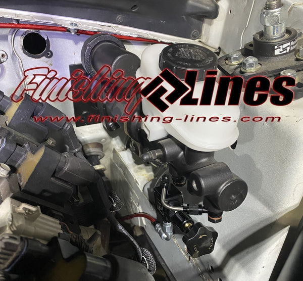 SN95 Mustang ABS Delete Brake Line Kit - Dual M12 Port Master Cylinders