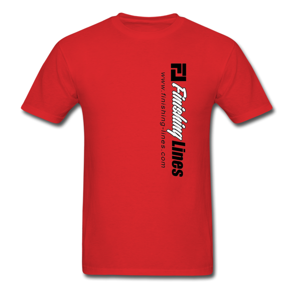 FL Tee with Logo Print Back - red